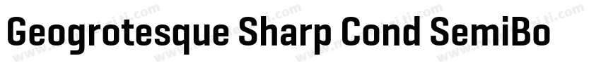 Geogrotesque Sharp Cond SemiBold字体转换